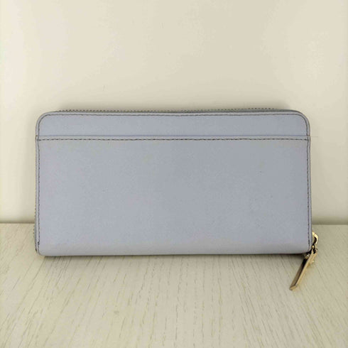 ケイトスペードニューヨーク kate spade NEW YORK ロゴプレート サフィアーノレザー ラウンドジップ長財布 レディース