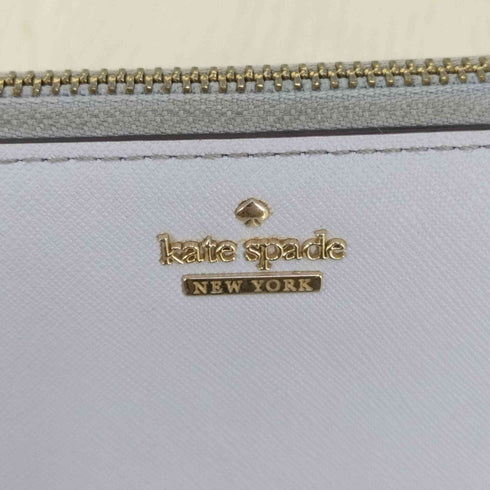 ケイトスペードニューヨーク kate spade NEW YORK ロゴプレート サフィアーノレザー ラウンドジップ長財布 レディース