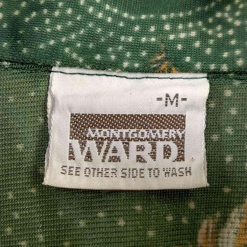 モンゴメリーワード MONTGOMERY WARD 70S 襟芯 長襟 アセテートシャツ メンズ import:M