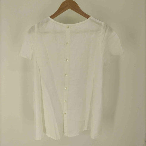 ピュアルセシン pual ce cin レース 切り替え バック ボタン リバーシブル S/S シャツ ブラウス レディース