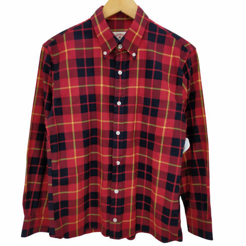 ブルックスブラザーズレッドフリース BROOKS BROTHERS REDFLEECE ボタンダウン ロングスリーブチェックシャツ メンズ import:S