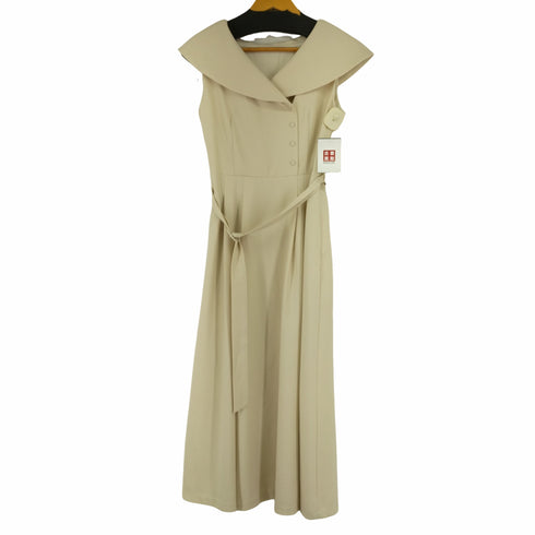 ナチュラルビューティーベーシック NATURAL BEAUTY BASIC 23SS ショールカラーフレアワンピース レディース JPN:M