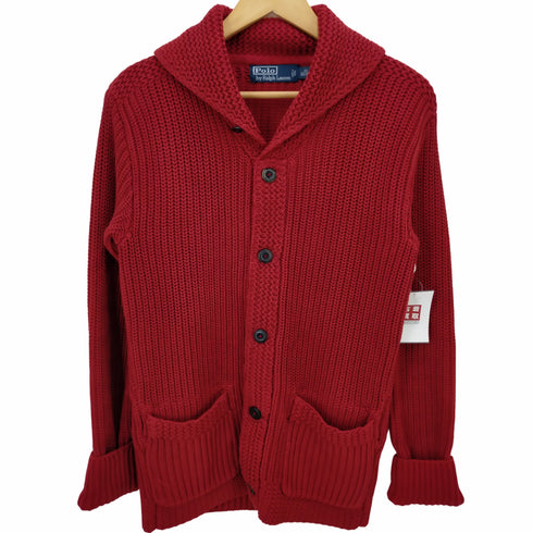 ポロバイラルフローレン Polo by RALPH LAUREN ショールカラー ケーブルニットカーディガン メンズ import:XS