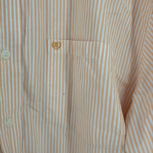 アイゾッド IZOD ワンポイント刺繍 ストライプ BDシャツ メンズ import:L