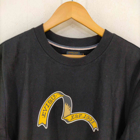 エヴィス EVISU Ribbon Seagull And Kamon Print Regular Fit T-Shirt メンズ JPN:M