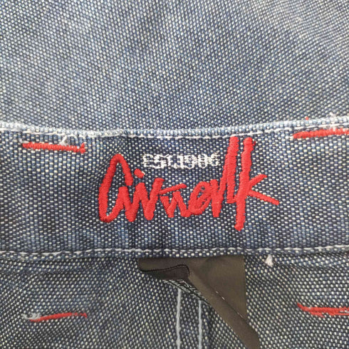 エアウォーク AIRWALK 90S B系 バックプリント ペインターデニムパンツ メンズ 76