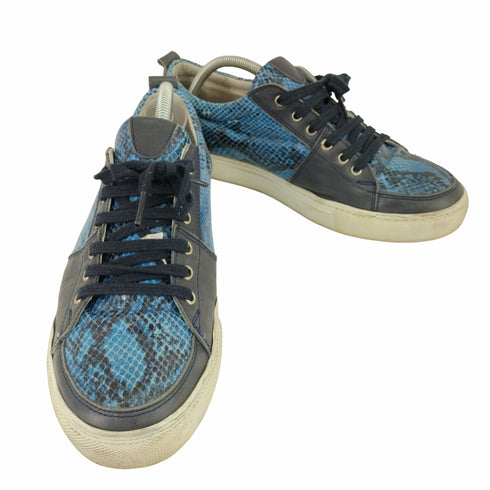 アラウンドザシューズ around the shoes クロコエナメル ローカットスニーカー メンズ JPN:42