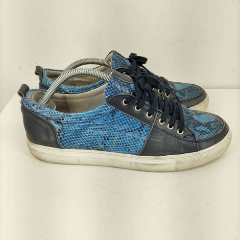 アラウンドザシューズ around the shoes クロコエナメル ローカットスニーカー メンズ JPN:42