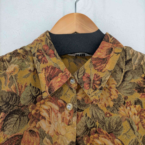 JUSTICE 片フラップ 花柄 シャツ レディース