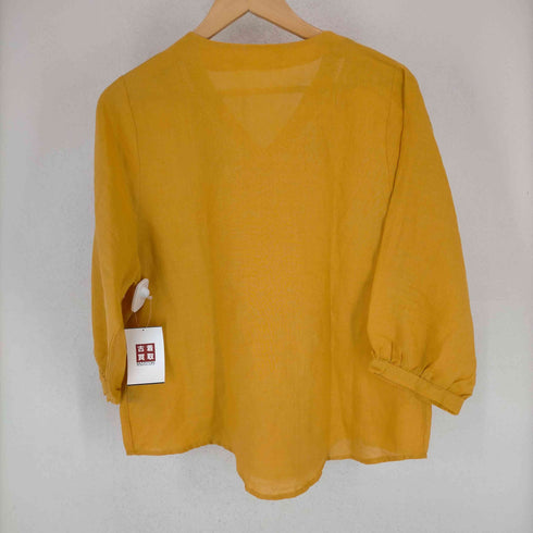 フレンチパヴェ FRENCH PAVE サンフラワー刺繍 Vネックブラウス レディース