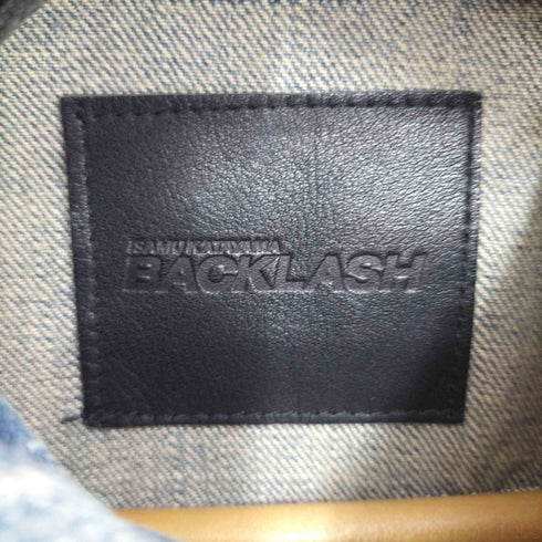イサムカタヤマバックラッシュ ISAMU KATAYAMA BACKLASH レオパード ダメージデニムジャケット メンズ JPN:M
