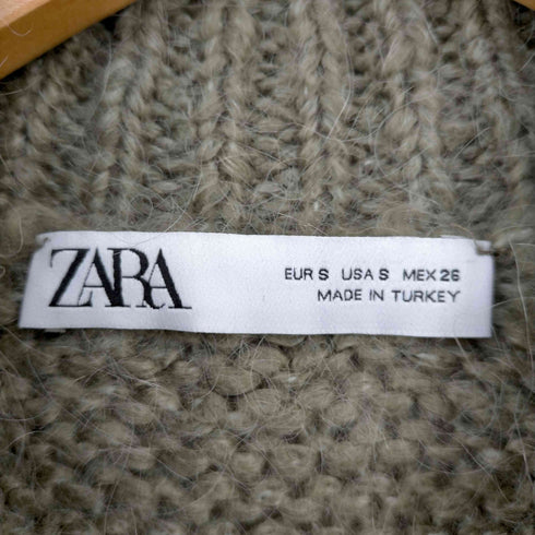 ザラ ZARA ビジューボタン ニットカーディガン レディース JPN:S