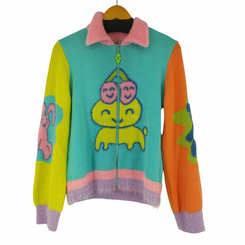 TNTU TNTU Contrast Zipper Knitted Cardigan レディース JPN:M