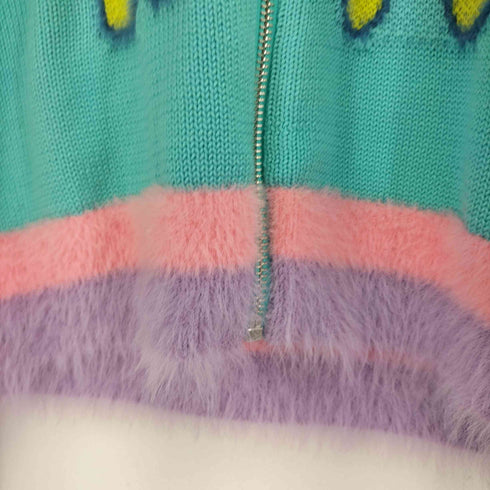 TNTU TNTU Contrast Zipper Knitted Cardigan レディース JPN:M