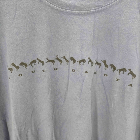 90s~00s USA製 アニマルプリント オーバーサイズTシャツ メンズ JPN:XXL
