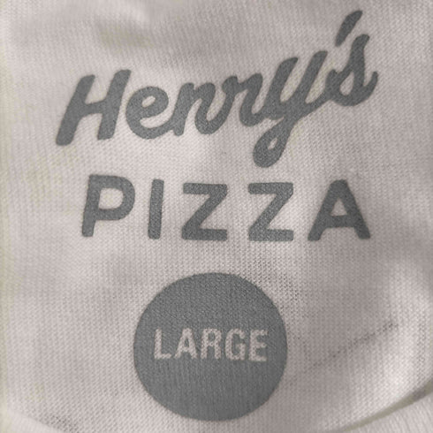ガールズドントクライ Girls Don’t Cry Henry's PIZZA 両面プリントS/S TEE メンズ JPN:L