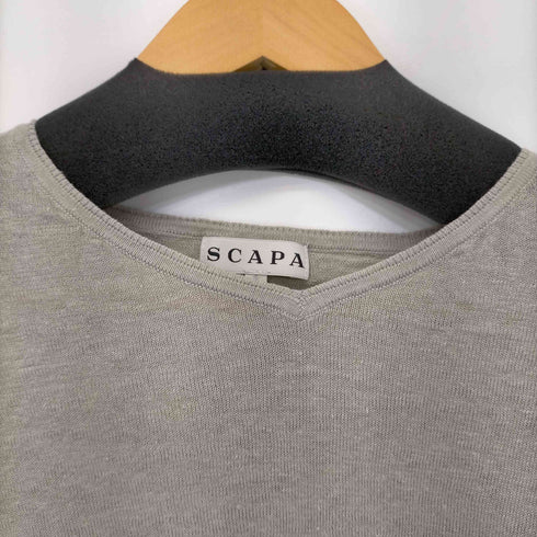 スキャパ SCAPA Vネック 半袖ニット レディース 38