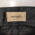 マチュアリー maturely Frayed Seam Satin Painter Pants メンズ JPN:XS