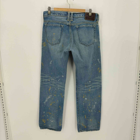 ティーエムティー T.M.T ペイント ダメージ加工 クラッシュ デニム パンツ メンズ JPN:XL