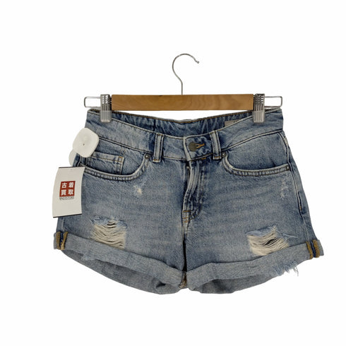 オールセインツ ALLSAINTS ダメージ加工デニムショートパンツ レディース W26