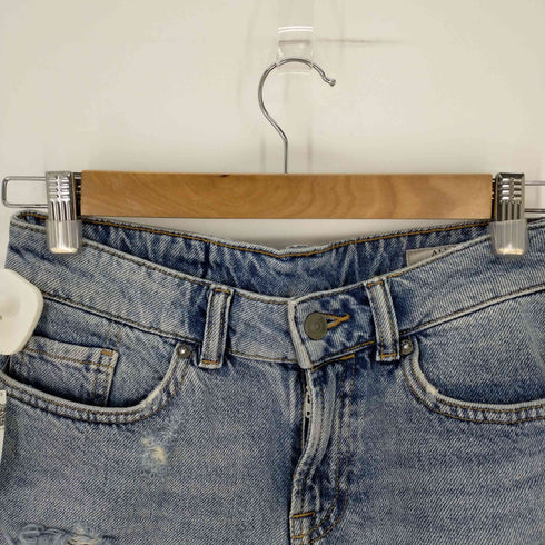 オールセインツ ALLSAINTS ダメージ加工デニムショートパンツ レディース W26