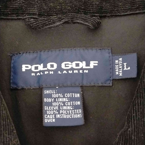 ポロゴルフラルフローレン POLO GOLF RALPH LAUREN 90s コーデュロイスイングトップ メンズ JPN:L
