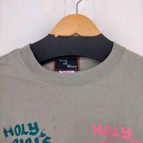 アンビル Anvil Soul of Mary USA製 ワッペン リメイク プリントTシャツ メンズ JPN:M