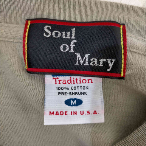 アンビル Anvil Soul of Mary USA製 ワッペン リメイク プリントTシャツ メンズ JPN:M