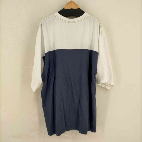 ティンバーランド Timberland ロゴ刺繍 ツートーン クールネックTシャツ メンズ JPN:XL