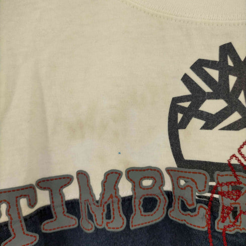 ティンバーランド Timberland ロゴ刺繍 ツートーン クールネックTシャツ メンズ JPN:XL
