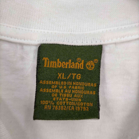 ティンバーランド Timberland ロゴ刺繍 ツートーン クールネックTシャツ メンズ JPN:XL
