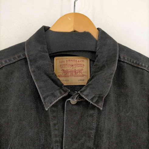 リーバイス Levis 90S メキシコ製 984工場 70507 後染め ブラックデニムジャケット メンズ import:L