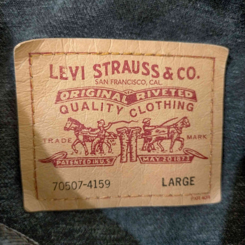 リーバイス Levis 90S メキシコ製 984工場 70507 後染め ブラックデニムジャケット メンズ import:L