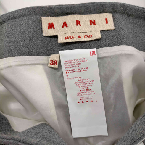 マルニ MARNI 20AW ウールワイドスラックス メンズ FR:36-38