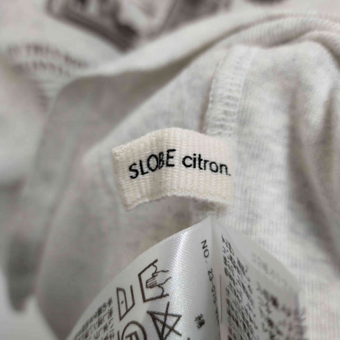 スローブシトロン SLOBE citron petit raglan Dog TEE レディース