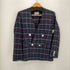 アクアスキュータム AQUASCUTUM 肩パッド入り チェック柄セットアップ レディース