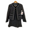アクアスキュータム AQUASCUTUM ラメ ノーカラージャケット スカートセットアップ レディース