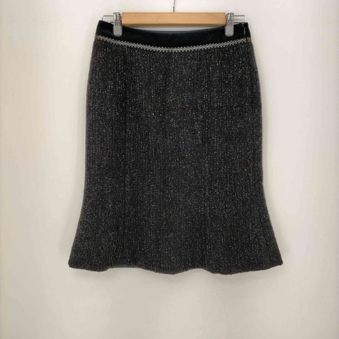 アクアスキュータム AQUASCUTUM ラメ ノーカラージャケット スカートセットアップ レディース