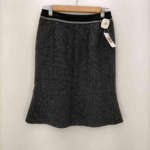 アクアスキュータム AQUASCUTUM ラメ ノーカラージャケット スカートセットアップ レディース