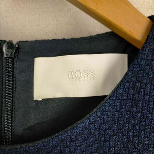 ヒューゴボス HUGO BOSS 素材切替ウエストベルトワンピース レディース US:6