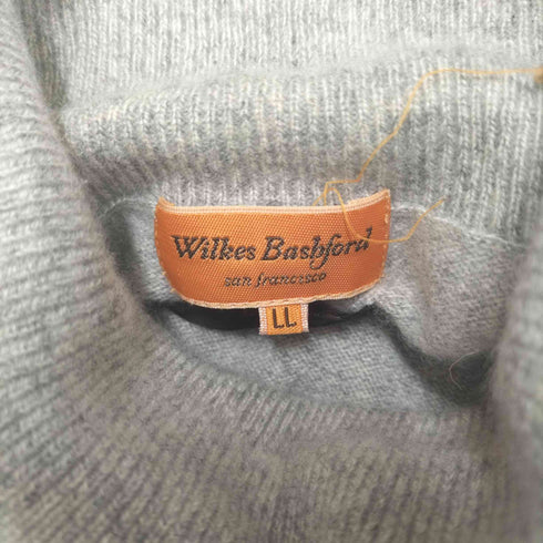 ウィルクスバシュフォード Wilkes Bashford PURE CASHMERE カシミヤ 100% タートルネック ニット メンズ LL