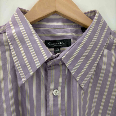 クリスチャンディオール Christian Dior MONSIEUR OLD レギュラーカラー ストライプ 長袖シャツ メンズ import:XL