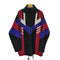 アディダス adidas 90S 銀タグ マルチカラー 中綿ジップジャケット ミドルコート メンズ import:L