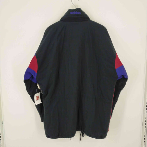 アディダス adidas 90S 銀タグ マルチカラー 中綿ジップジャケット ミドルコート メンズ import:L