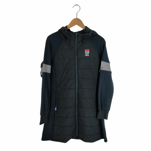 フィラ ゴルフ FILA GOLF スウェット切替 中綿ワンピース ロングジャケット レディース JPN:L