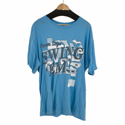 デニムティアーズ DENIM TEARS DM8H943 Denim Says Swing Em Shirt メンズ import:XXL
