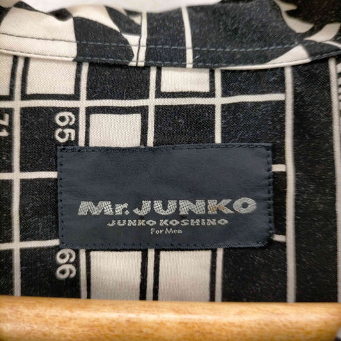 ミスタージュンコ Mr.JUNKO 総柄ボックスシルエット半袖シャツ メンズ FREE