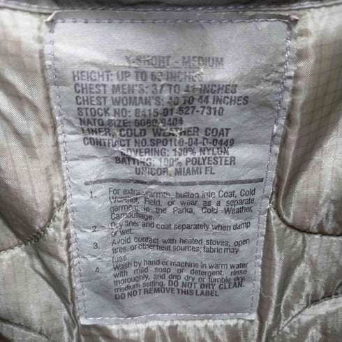 ユーエスアーミー US ARMY UNICOR社製 M-65 ライナージャケット メンズ X-SHORT-MEDIUM
