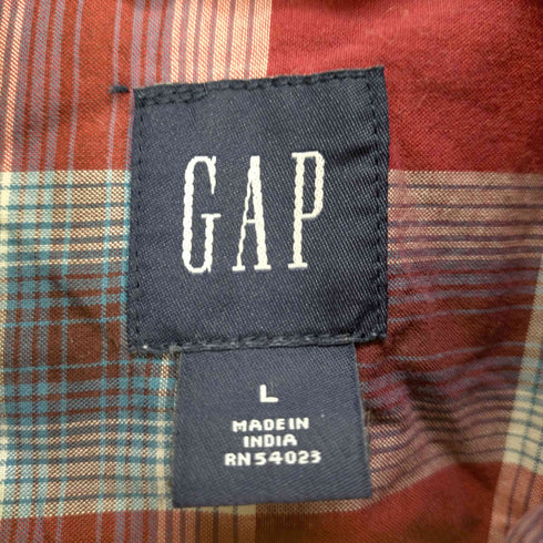 ギャップ Gap FITTED チェック柄ウエスタンシャツ メンズ JPN:L