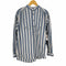 トラサルディ ジーンズ TRUSSARDI JEANS ストライプ柄バンドカラーシャツ メンズ JPN:50